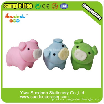 Cute Colorful Pig Eraser